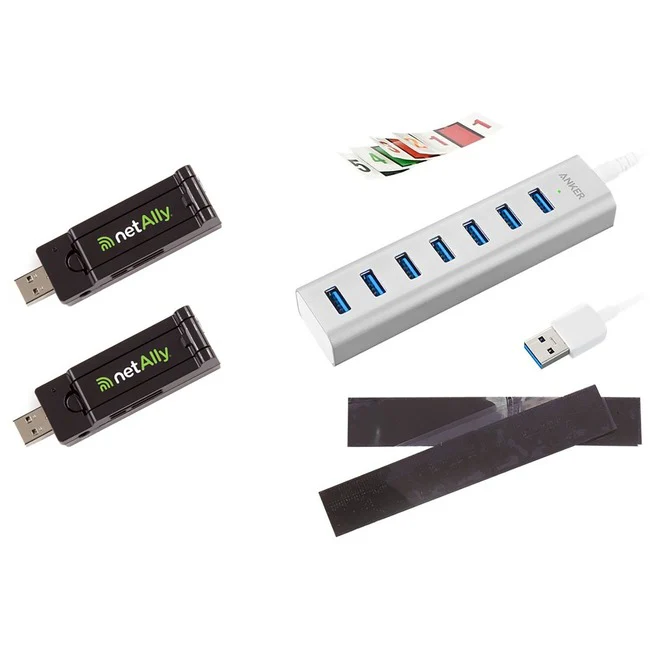 NetAlly IEEE 802.11ac - Wi-Fi Adapter - Multi-adapter kit for WiFi Analyzer (different versions available depending on regulatory domain) - USB - 2.40 GHz ISM - 5 GHz UNII - External