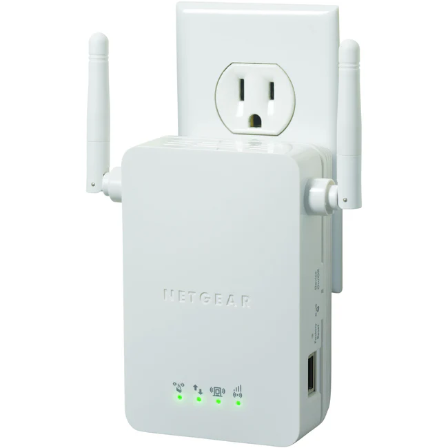 Netgear WN3000RP IEEE 802.11b/g/n 54 Mbit/s Wireless Range Extender - 1 x Network (RJ-45) - Ethernet, Fast Ethernet - Plug-in