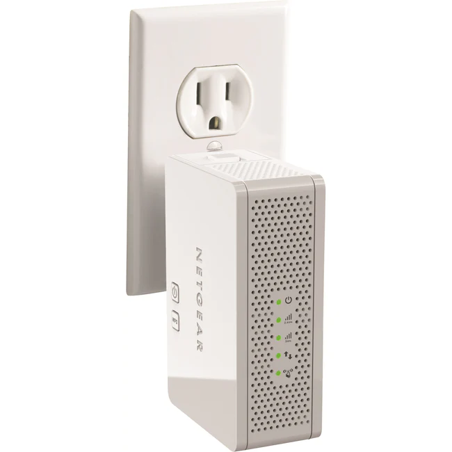 Netgear WN3500RP IEEE 802.11n 300 Mbit/s Wireless Range Extender - 2.40 GHz, 5 GHz - 1 x Network (RJ-45) - Ethernet, Fast Ethernet - Wall Mountable