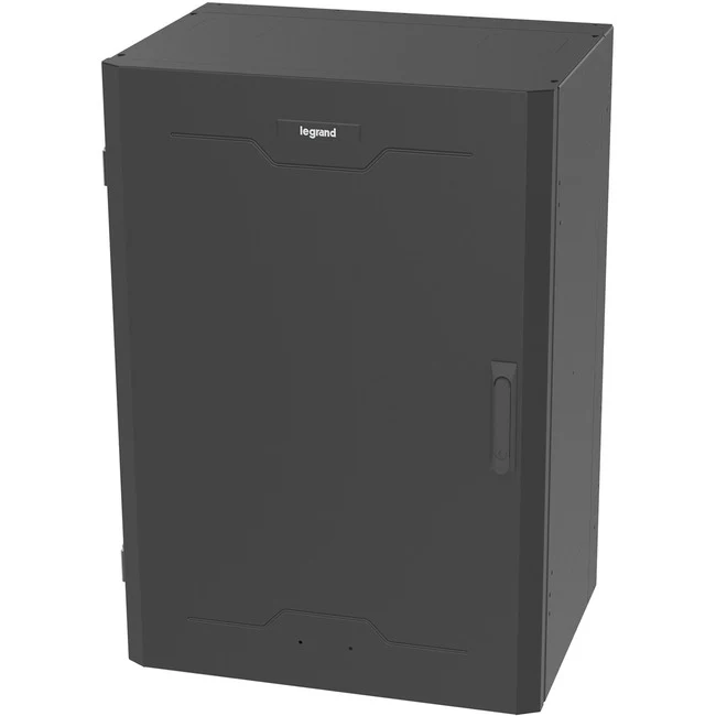 Ortronics 8RU Vertical Wall-Mount Cabinet, Split Door, 36"H