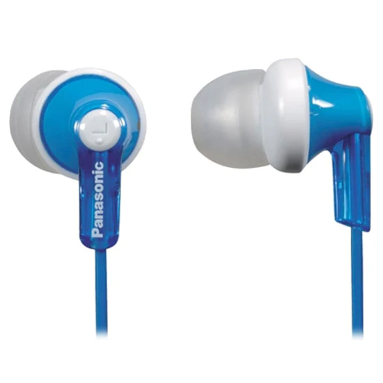 Panasonic RP-HJE120-A Earphone - Stereo - Blue - Wired - 16 Ohm - 20 Hz 20 kHz - Earbud - Binaural - Open - 3.60 ft Cable