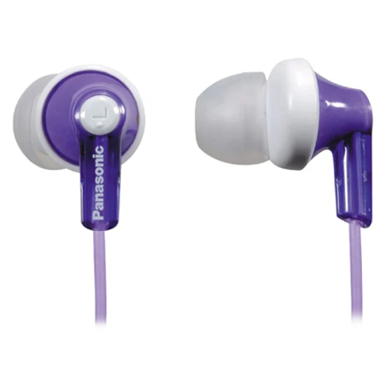 Panasonic RP-HJE120-V Earphone - Stereo - Violet - Wired - 16 Ohm - 20 Hz 20 kHz - Earbud - Binaural - Open - 3.60 ft Cable