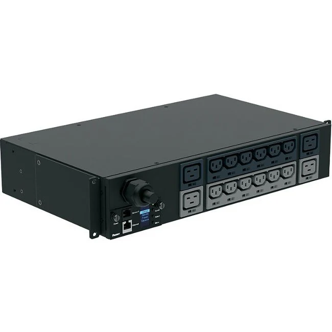 Panduit P16D14M Horizontal Intelligent Power Distribution Unit - Monitored - NEMA L6-30P - 12 x IEC 60320 C13, 4 x IEC 60320 C19 - 230 V AC - 2U - Horizontal - Rack-mountable