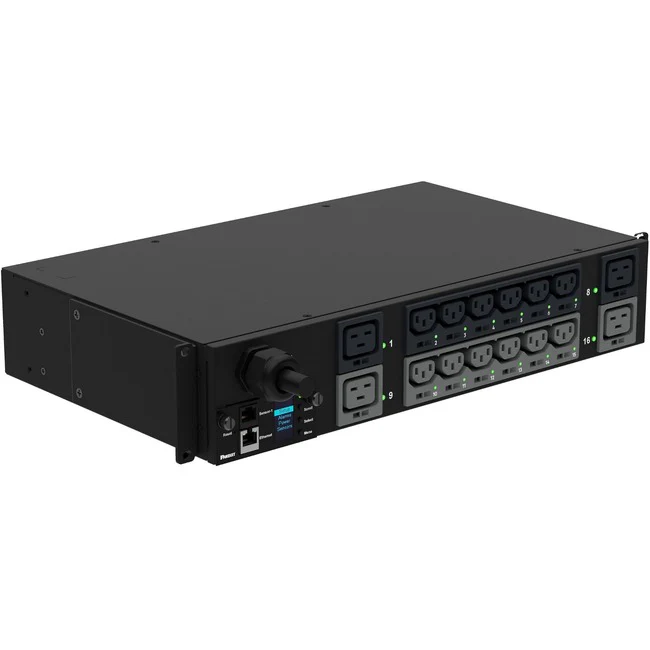 Panduit P16E19M Horizontal Intelligent Power Distribution Unit - Monitored - NEMA L6-30P - 12 x IEC 60320 C13, 4 x IEC 60320 C19 - 230 V AC - 2U - Horizontal - Rack-mountable