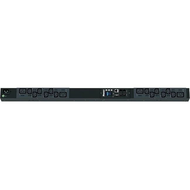 Panduit P16E24M Vertical Intelligent Power Distribution Unit - Monitored - NEMA L6-20P - 12 x IEC 60320 C13, 4 x IEC 60320 C19 - 230 V AC - 2U - Horizontal - Rack-mountable
