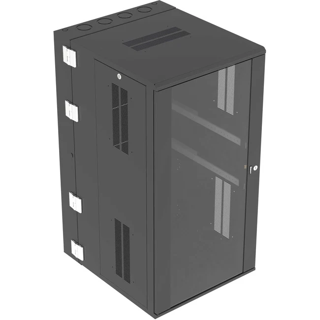 Panduit Wall Mount Cabinet, 26RU, 30" Depth, Windowed Door, Black