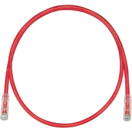 PanNet Patch cord, 24 AWG, Cat. 6A, RJ45, 3 ft., Red
