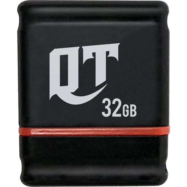 Patriot Memory 32GB QT USB 3.1 Flash Drive - 32 GB - USB 3.1 - 120 MB/s Read Speed - Black - 2 Year Warranty