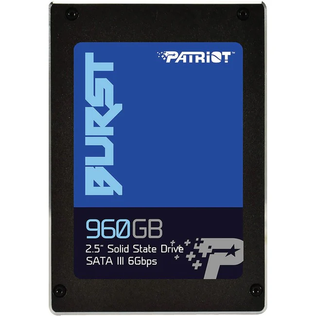 Patriot Memory Burst 960 GB Solid State Drive - 2.5" Internal - SATA (SATA/600) - 835 TB TBW - 560 MB/s Maximum Read Transfer Rate - 3 Year Warranty