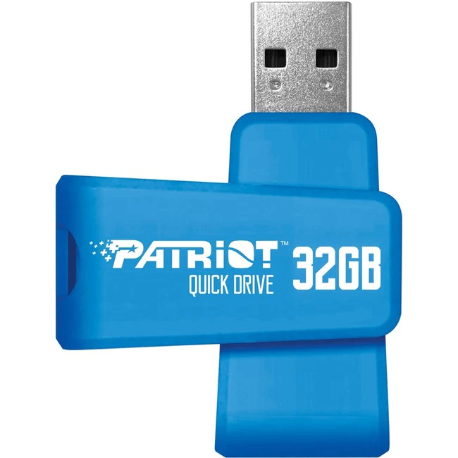 Patriot Memory Quick Drive USB-Blue - 32 GB - USB 3.1 - Blue - 2 Year Warranty