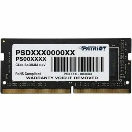 Patriot Memory Signature Line 16GB DDR4 SDRAM Memory Module - For Notebook - 16 GB (1 x 16GB) - DDR4-2666/PC4-21300 DDR4 SDRAM - 2666 MHz Dual-rank Memory - CL19 - 1.20 V - Non-ECC - Unregistered, Unbuffered - 260-pin - SoDIMM