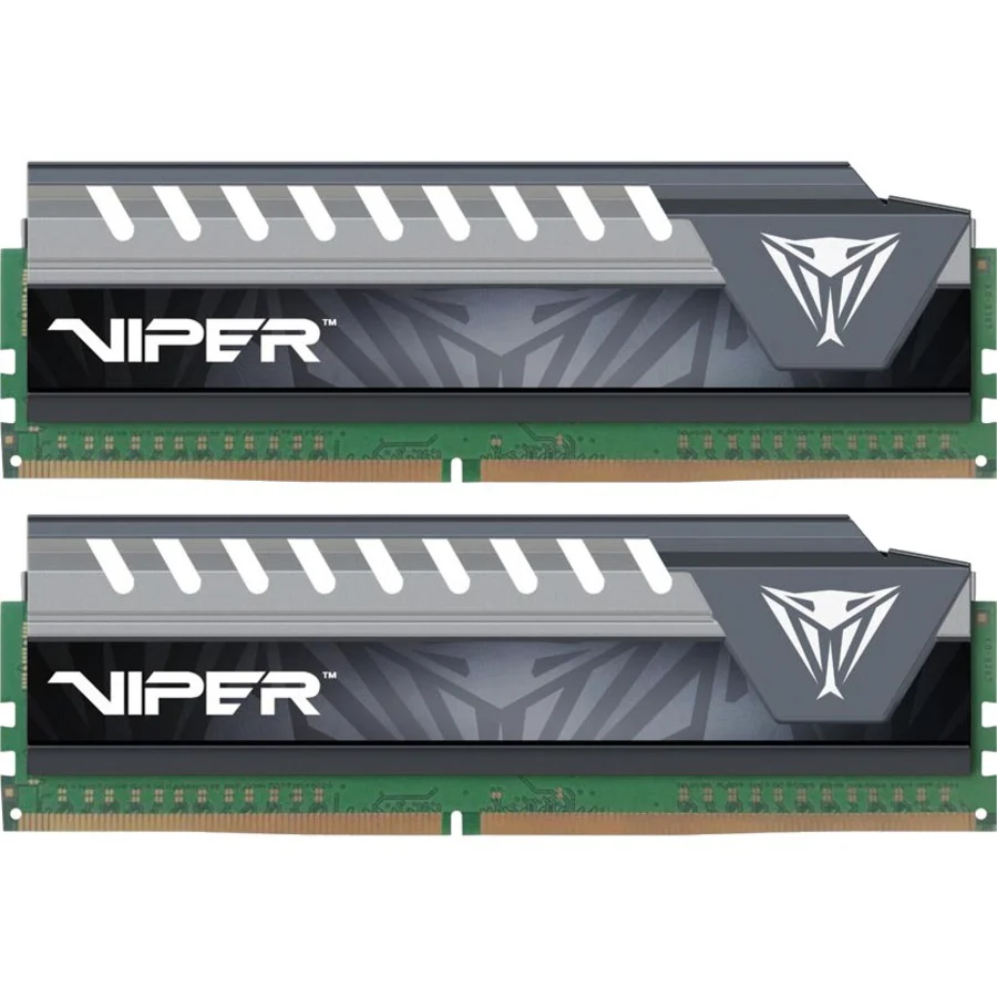 Patriot Memory Viper Elite Series DDR4 32GB (2 x 16GB) 2133MHz Kit (Gray) - 32 GB (2 x 16GB) - DDR4-2133/PC4-17000 DDR4 SDRAM - 2133 MHz - 1.20 V - Retail - Non-ECC - Unbuffered - 288-pin - DIMM - Lifetime Warranty