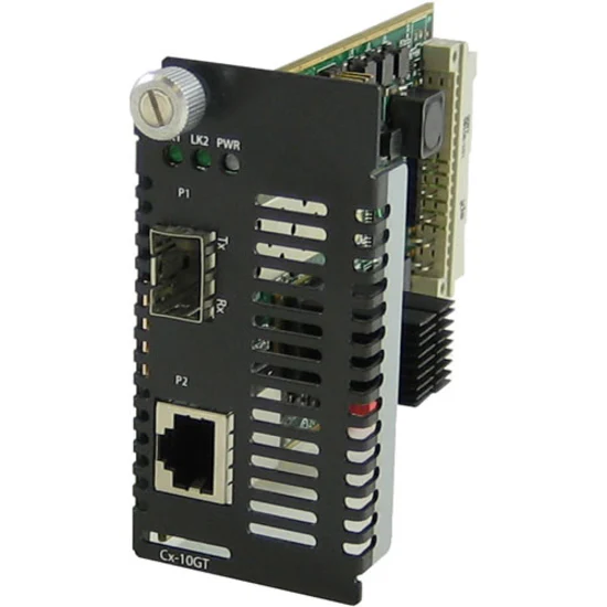Perle 10 Gigabit Ethernet Media Converter Module - 1 x Network (RJ-45) - 10GBase-T - 328.08 ft - 1 x Expansion Slots - 1x XFP Slots - Internal