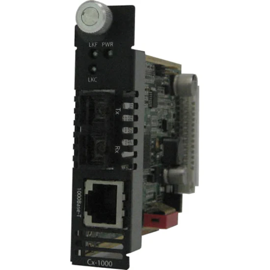 Perle CM-1000-S2SC40 Gigabit Ethernet Media Converter - 10/100/1000Base-T, 1000Base-EX - 24.85 Mile - Internal