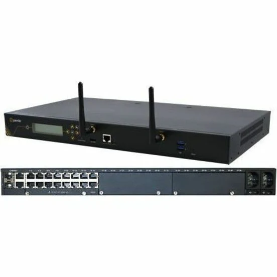 Perle IOLAN SCG18 S-W Console Server - 1000 MB - Twisted Pair, Optical Fiber - 2 Total Expansion Slot(s) - 2 x Network (RJ-45) - 3 x USB - 16 x Serial Port - 10/100/1000Base-T, 1000Base-X - Gigabit Ethernet - IEEE 802.11a/b/g/n - Wireless LAN - ISM Band I