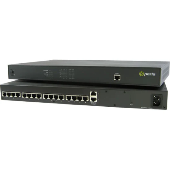 Perle IOLAN SDS16C Secure Terminal Server - Twisted Pair - 2 x Network (RJ-45) - 10/100/1000Base-T - Gigabit Ethernet - Management Port