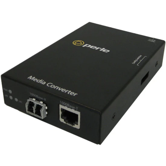 Perle S-1000-M2LC2 Media Converter - 1 x Network (RJ-45) - 1 x SC Ports - 1000Base-LX, 10/100/1000Base-T - 1.24 Mile - Wall Mountable, Rail-mountable, Rack-mountable