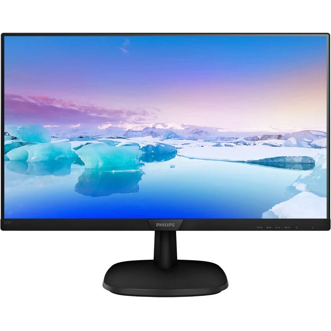Philips 273V7QJAB 27" Class Full HD LCD Monitor - 16:9 - Textured Black - 27" Viewable - In-plane Switching (IPS) Technology - WLED Backlight - 1920 x 1080 - 16.7 Million Colors - 250 Nit - 5 ms GTG - 75 Hz Refresh Rate - HDMI - VGA - DisplayPort