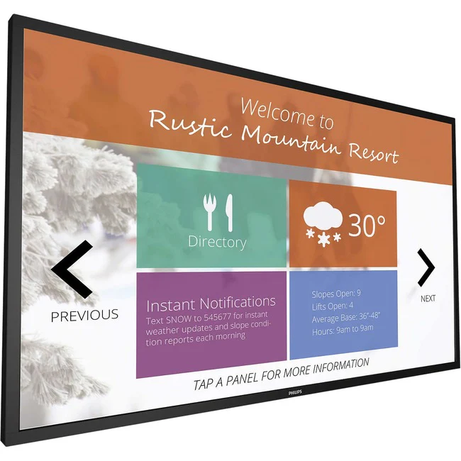 Philips Signage Solutions Multi-Touch Display - 75" LCD - Touchscreen - 3840 x 2160 - Edge LED - 410 Nit - 2160p - HDMI - USB - DVI - SerialEthernet - Black