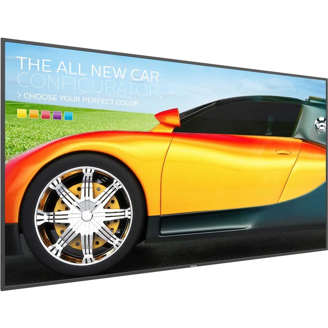 Philips Signage Solutions Q-Line Display - 42.5" LCD Cortex A53 1.15 GHz - 2 GB - 3840 x 2160 - Direct LED - 400 Nit - 2160p - HDMI - USB - DVI - Serial - Wireless LAN - Ethernet - Black