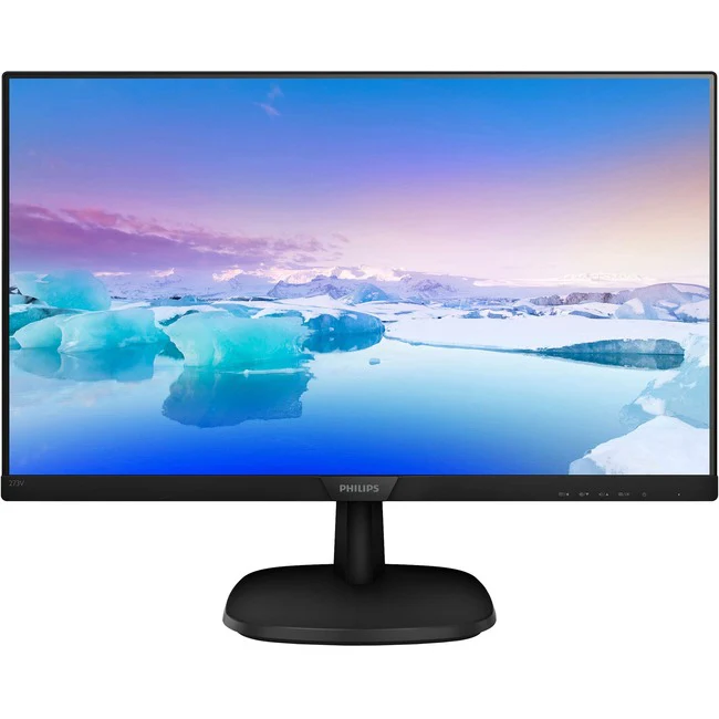 Philips V-line 243V7QJAB Full HD LCD Monitor - 16:9 - Textured Black - 23.8" Viewable - In-plane Switching (IPS) Technology - WLED Backlight - 1920 x 1080 - 16.7 Million Colors - 250 Nit - 5 ms GTG - 75 Hz Refresh Rate - HDMI - VGA - DisplayPort
