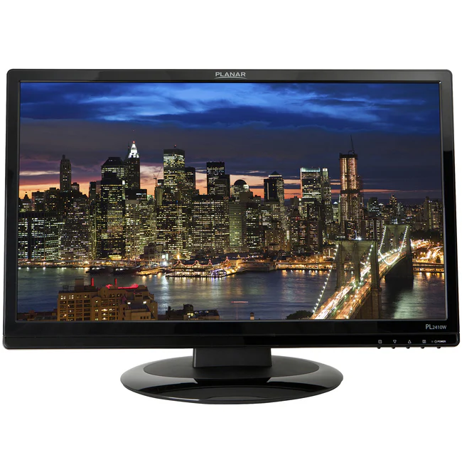Planar PL2410W 24" Class Full HD LCD Monitor - 16:9 - Black - 24" Viewable - 1920 x 1080 - 16.7 Million Colors - 300 Nit - 5 ms - 60 Hz Refresh Rate - DVI - VGA