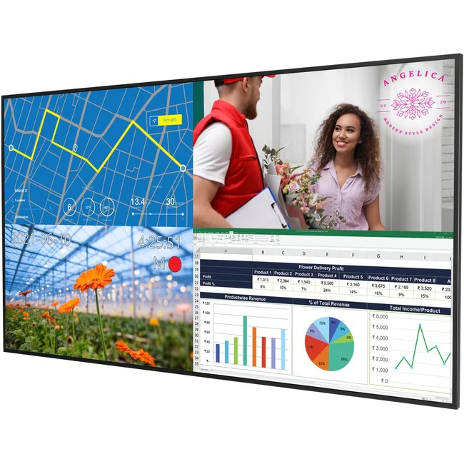 Planar URP49 4K LCD Display - 49" LCD - 3840 x 2160 - Edge LED - 500 Nit - HDMI - SerialEthernet - Energy Star - TAA Compliant