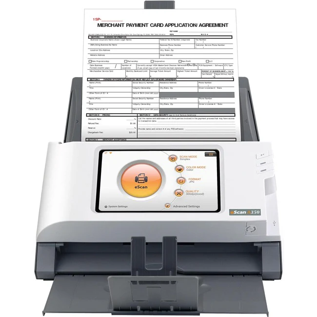 Plustek eScan A350 Sheetfed Scanner - PC Free Scanning