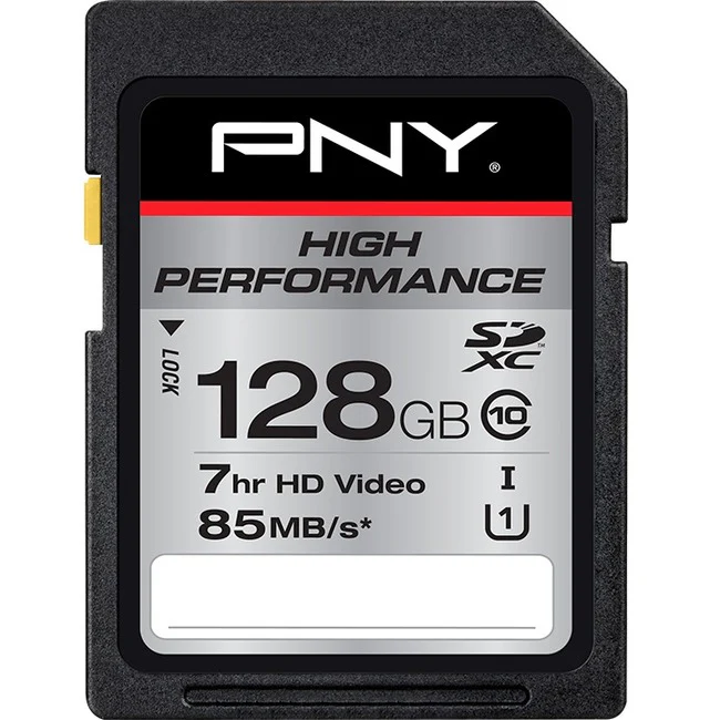PNY 128 GB Class 10/UHS-I (U1) SDXC - 85 MB/s Read