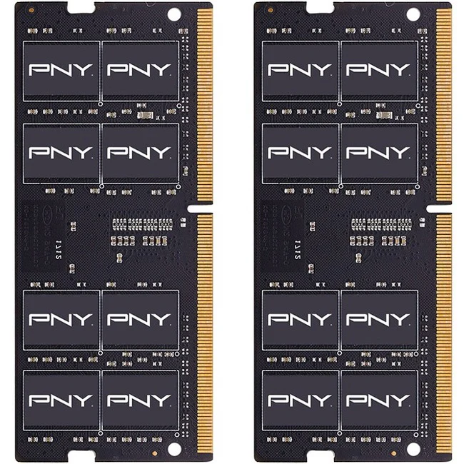 PNY Performance DDR4 3200MHz Notebook Memory - For Notebook - 16 GB (2 x 8GB) - DDR4-3200/PC4-25600 DDR4 SDRAM - 3200 MHz - CL22 - 1.20 V