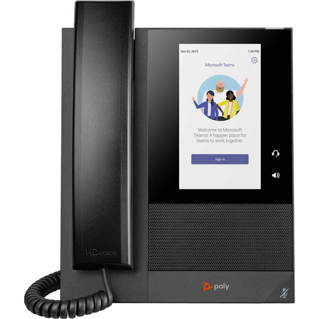 Poly CCX 400 IP Phone - Corded - Corded - Desktop, Wall Mountable - Black - 24 x Total Line - VoIP - 5" LCD - 2 x Network (RJ-45) - PoE Ports