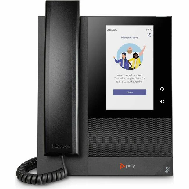 Poly CCX 400 IP Phone - Corded - Corded - Desktop, Wall Mountable - Black - TAA Compliant - 24 x Total Line - VoIP - 5" LCD - 2 x Network (RJ-45) - PoE Ports