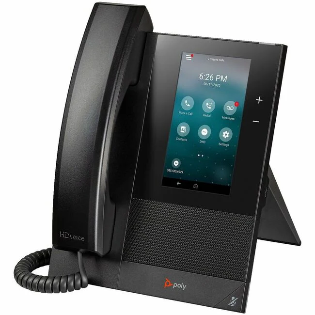 Poly CCX 400 IP Phone - Corded - Corded - Wall Mountable, Desktop - Black - TAA Compliant - 24 x Total Line - VoIP - 2 x Network (RJ-45) - PoE Ports
