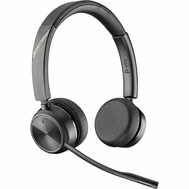 Poly Savi 7220 Stereo DECT 1920-1930 MHz Top - Stereo - Wireless - DECT - 394 ft - Over-the-head, On-ear - Binaural - Supra-aural - Noise Cancelling Microphone - Black