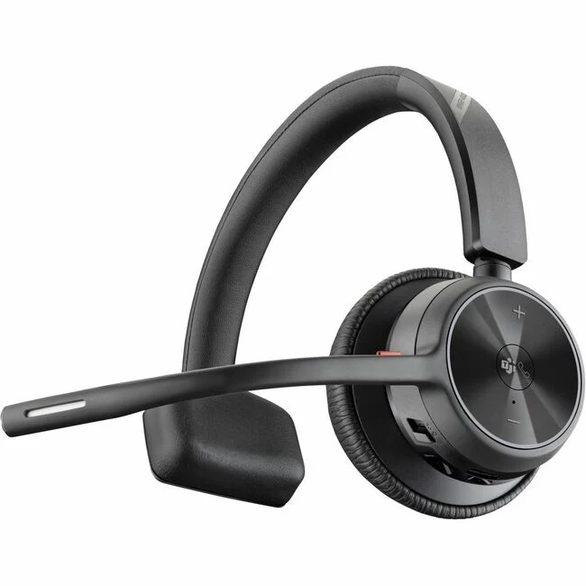 Poly Voyager 4310 Microsoft Teams Certified USB-A Headset +BT700 dongle - Google Assistant, Siri - Mono - USB Type A - Wireless - Bluetooth - 164 ft - 20 Hz - 20 kHz - Over-the-head, On-ear - Monaural - Ear-cup - 4.92 ft Cable - Electret Condenser, MEMS T
