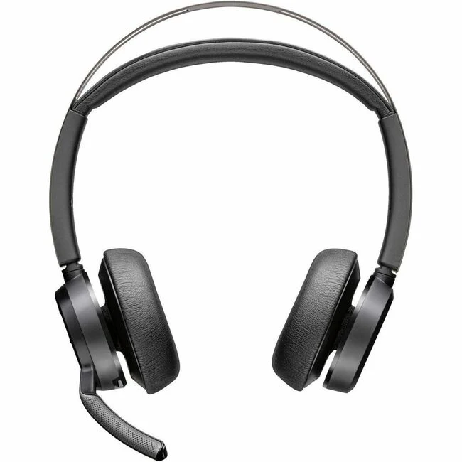 Poly Voyager Focus 2 Headset - Microsoft Teams Certification - Stereo - Wireless - Bluetooth - 164 ft - 20 Hz - 20 kHz - On-ear - Binaural - Ear-cup - MEMS Technology, Electret Condenser, Noise Cancelling Microphone - Noise CancelingTAA Compliant