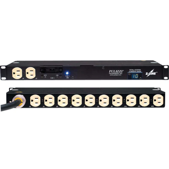 Powerware ePDU T982C2-F-SL-015 12-Outlets 2.88kVA PDU - NEMA L5-30P - 12 x NEMA 5-20R - 120 V AC - 2880 W - 1U - Horizontal - Rack-mountable