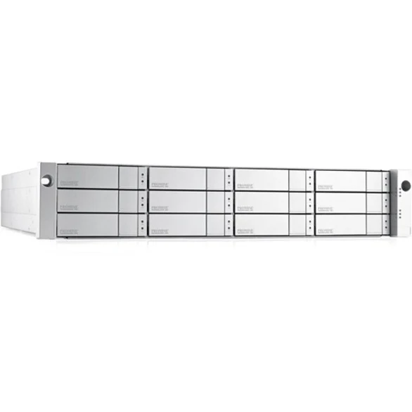 Promise VTrak D5300XD SAN/NAS Storage System - 12 x HDD Supported - 12 x HDD Installed - 168 TB Installed HDD Capacity - 12 x SSD Supported - 2 x 12Gb/s SAS Controller - RAID Supported - 0, 1, 5, 6, 10, 50, 60, JBOD RAID Levels - 12 x Total Bays - 12 x 3.