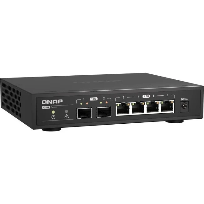 QNAP QSW-2104-2S Router - 6 Ports - 2 - 10 Gigabit Ethernet - Desktop - 2 Year