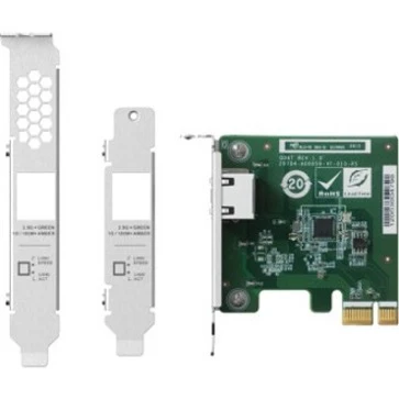 QNAP Single-Port 2.5 GBE Network Expansion Card - PCI Express 2.0 x1 - 1 Port(s) - 1 - Twisted Pair - 2.5GBase-T - Plug-in Card