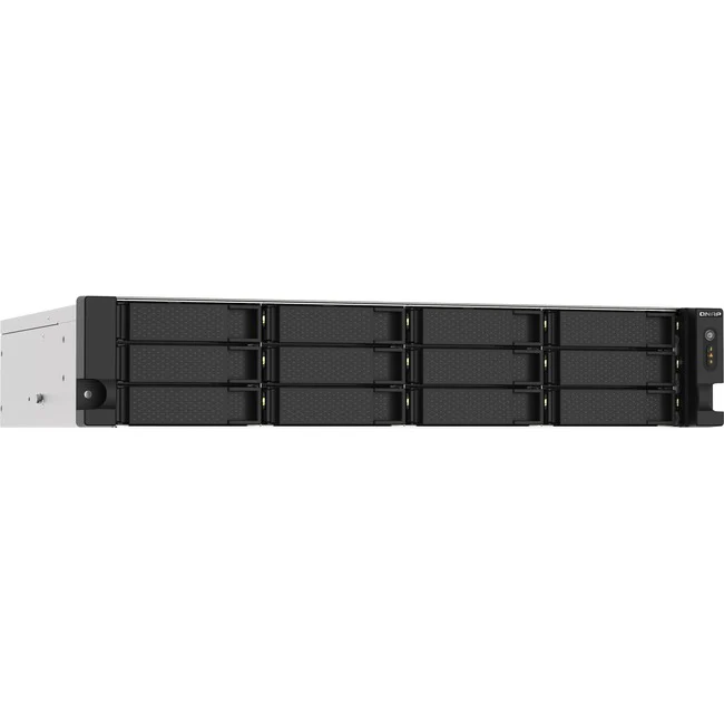 QNAP TS-1273AU-RP-8G SAN/NAS Storage System - AMD Ryzen V1500B Quad-core (4 Core) 2.20 GHz - 12 x HDD Supported - 0 x HDD Installed - 12 x SSD Supported - 0 x SSD Installed - 8 GB RAM DDR4 SDRAM - Serial ATA/600 Controller - RAID Supported - 0, 1, 5, 6, 1