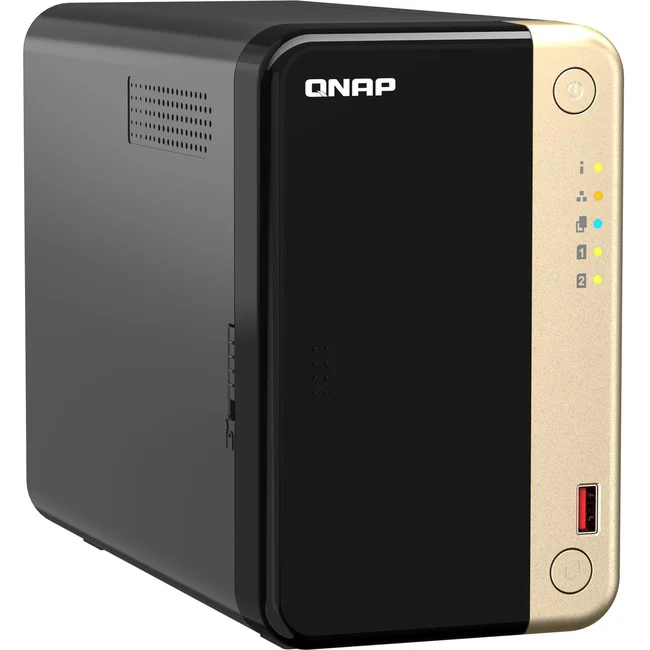 QNAP Turbo NAS TS-264-8G SAN/NAS Storage System - 1 x Intel Celeron N5095 Quad-core (4 Core) - 2 x HDD Supported - 0 x HDD Installed - 2 x SSD Supported - 0 x SSD Installed - 8 GB RAM DDR4 SDRAM - Serial ATA/600 Controller - RAID Supported - 0, 1, JBOD RA