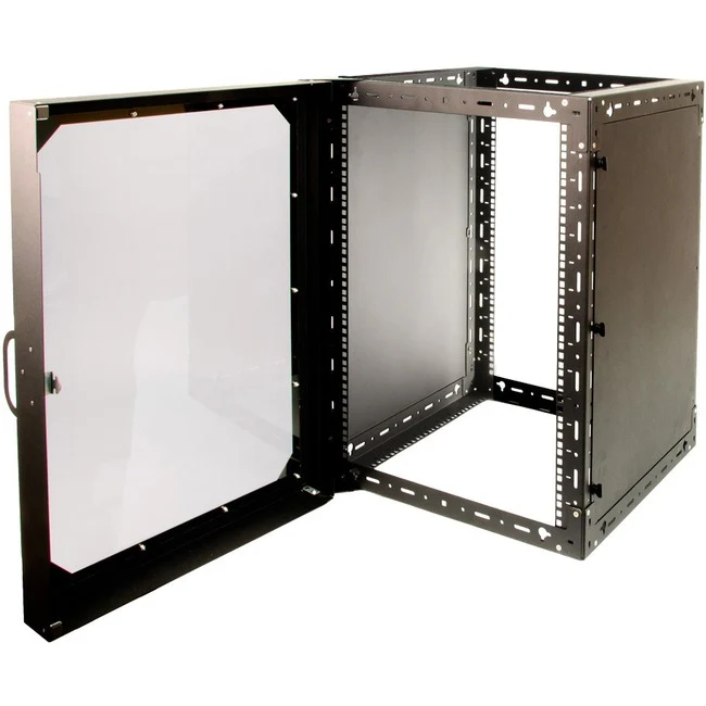 Rack Solutions Wall Mount Rack, 15U Tall x 11U Deep, Side Panels and Door