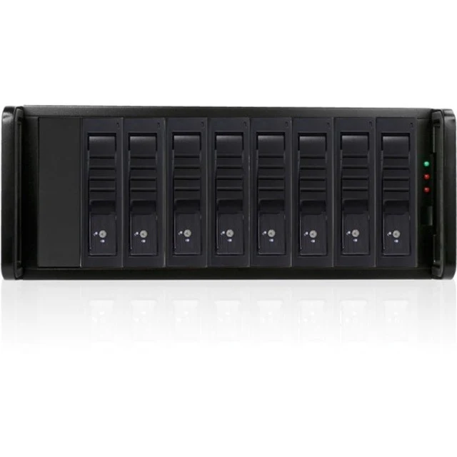 RAIDage 4U 8-bay SAS/SATA 12Gb/s SFF-8644 JBOD Trayless Hotswap Chassis