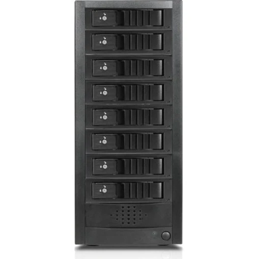 RAIDage 8-bay SAS/SATA 12Gb/s SFF-8644 Trayless Hotswap JBOD Enclosure