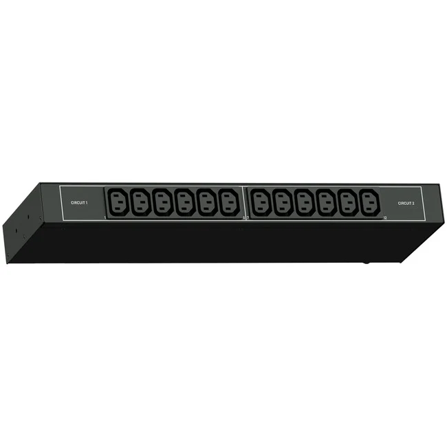 Raritan PX3-1292R 12-Outlets PDU - Monitored - IEC 60309 2P+E 6h 32A (2P3W) - 12 x IEC 60320 C13 - 230 V AC - Network (RJ-45) - 1U - Horizontal - Rack-mountable