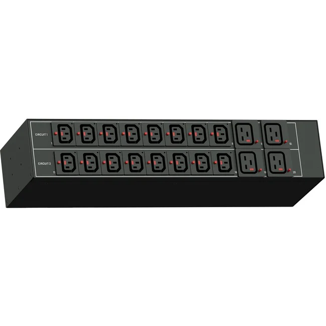 Raritan PX3-1464R-E2 20-Outlets PDU - Monitored - NEMA L6-30P (2P3W) - 16 x IEC 60320 C13, 4 x IEC 60320 C19 - 230 V AC - Network (RJ-45) - 2U - Horizontal - Rack-mountable