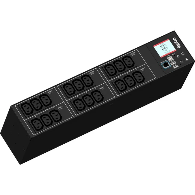 Raritan PX3-1579R (18) IEC320 C13, -12 PDU - IEC 60309 3P+E 9h 60A (3P4W) - 18 x IEC 60320 C13 - 208 V - Network (RJ-45)