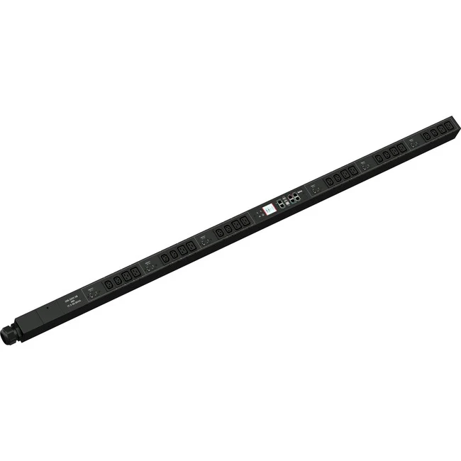 Raritan PX3 24-Outlets PDU - Monitored - IEC 60309 3P+E 9h 60A (3P4W) - 12 x IEC 60320 C13, 12 x IEC 60320 C19 - 230 V AC - Network (RJ-45) - 0U - Vertical - Rack-mountable