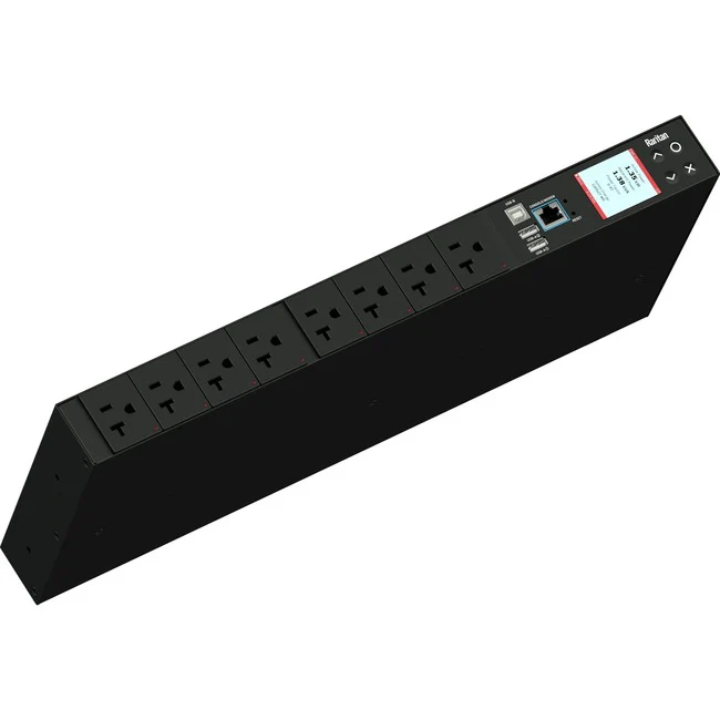 Raritan PX3-5145JR (8) NEMA 5-20R PDU - NEMA 5-15P (2P3W) - 8 x NEMA 5-20R - 100 V - Network (RJ-45)